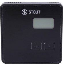 Проводной комнатный регулятор R-10b, чёрный STOUT STE-0101-010002 (STE-0101-010002)