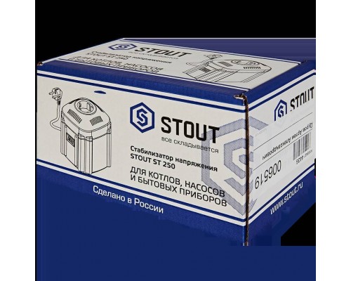 Стабилизатор сетевого напряжения STOUT ST 250 SST-0001-000250 (SST-0001-000250)
