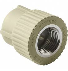 Муфта комбинированная Pro Aqua d=32-1/2 PP-R ВР Серая (PA22015PG)