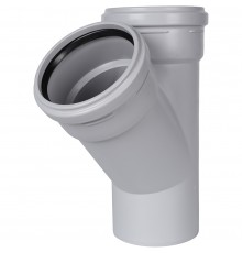 Тройник канализационный бесшумный STOUT D 110 x 110 / 45° SKB-0015-111145 (SKB-0015-111145)