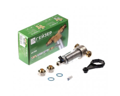 Фильтр самопромывной Гейзер-Бастион 111 1/2 для холодной воды d60 (32666)