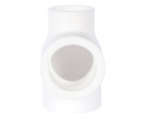 Тройник переходной Политэк 32х32х25 для полипропиленовых труб под сварку (цвет белый) (9300323225)