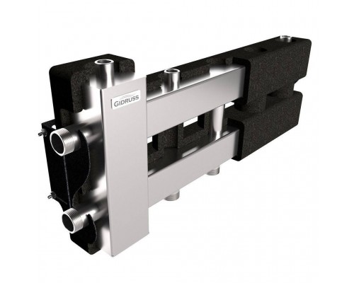 Балансировочный коллектор GIDRUSS BMSS-60-3D.EPP (до 60 кВт, вх. G 1, 2+1 контура G 1, 4D-кронштейны K.UMS, EPP-термоизоляция) (BM 60A2T 20)