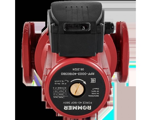 Насос циркуляционный фланцевый трехскоростной ROMMER RPF 40-180F 380V (RPF-0003-40180380) Насос циркуляционный фланцевый трехскоростной ROMMER RPF 40-180F 380V (RPF-0003-40180380)