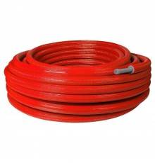 Труба STOUT SPI-0003-001622 16х2,2 (бухта 100 метров) PEX-a из сшитого полиэтилена с кислородным слоем, серая в теплоизоляции (красная) (SPI-0003-001622)