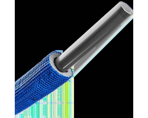 Труба STOUT SPI-0004-001622 16х2,2 (бухта 100 метров) PEX-a из сшитого полиэтилена с кислородным слоем, серая в теплоизоляции (синяя) (SPI-0004-001622) Труба STOUT SPI-0004-001622 16х2,2 (бухта 100 метров) PEX-a из сшитого полиэтилена с кислородным слоем, серая в теплоизоляции (синяя) (SPI-0004-001622)