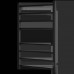 Полотенцесушитель STOUT электрический PIANO quadro 80*50 Черный матовый (SHQ-P2QR-008050)
