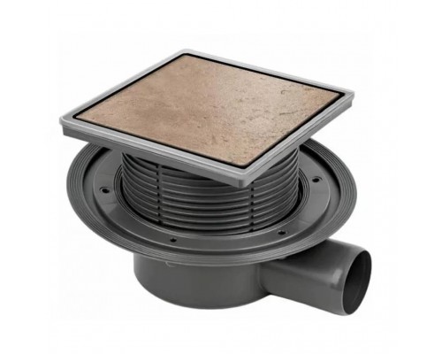 Трап BETTOSERB 15х15 Designer Beauty с мультисифоном, горизонтальный выпуск (13000085B)