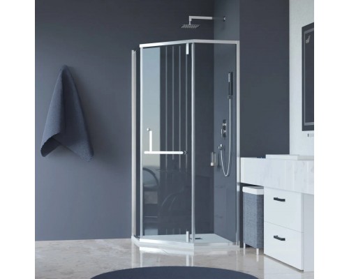 Душевой уголок RGW Hotel HO-084 90x90x195 см, профиль хром, стекло прозрачное