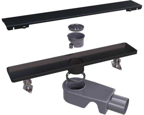 Душевой трап (лоток) RGW Shower Drain SDR-20B 60 см, черный