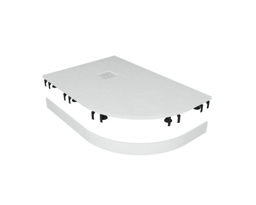 Душевой поддон асимметричный RGW ST/AL-W Белый (Комплект) 900x1200