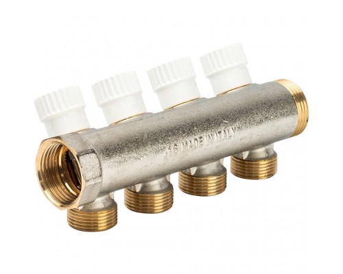 4-х ходовой коллектор LUXOR с перекрывающими кранами CP 454 (G1xG3/4 EK) (68513504 )