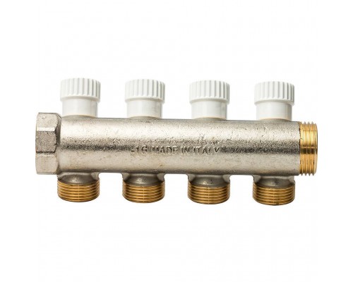 4-х ходовой коллектор LUXOR с перекрывающими кранами CP 454 (G1xG3/4 EK) (68513504 )