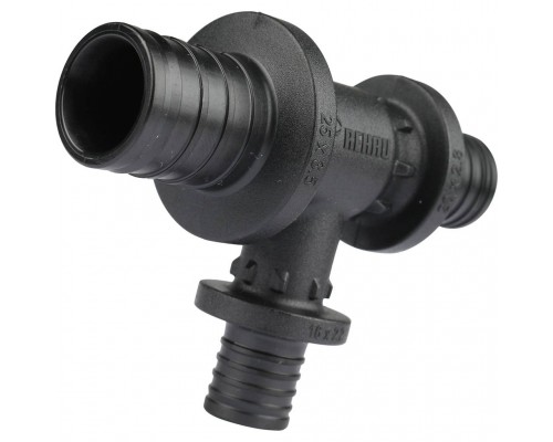 *11600831001 REHAU RAUTITAN Тройник с уменьшенным боковым и торцевым проходом 25-16-20 PX для труб из сшитого полиэтилена аксиальный (11600831001)