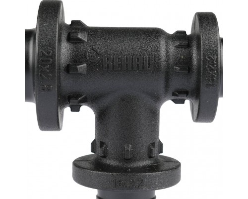 *11600831001 REHAU RAUTITAN Тройник с уменьшенным боковым и торцевым проходом 25-16-20 PX для труб из сшитого полиэтилена аксиальный (11600831001)