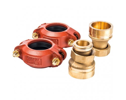 Комплект переходников Meibes НГ х Victaulic (1 1/2, Ду50) (M66305.50)