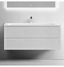 Тумба с раковиной Sancos Snob T 120 см, bianco, раковина CN7017