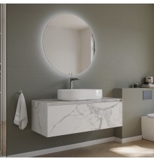 Мебель для ванной комнаты Sancos Stone 120 Statuario white