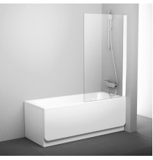 Шторка на ванну Ravak Pivot PVS1-80 Transparent, профиль белый