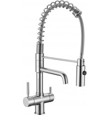Смеситель для кухни Seaman Barcelone SSL-5370 water polish, с гибким изливом