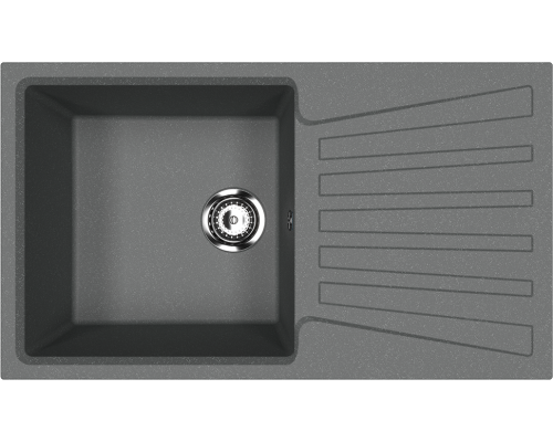 Мойка кухонная Ulgran U-703 -343 антрацит