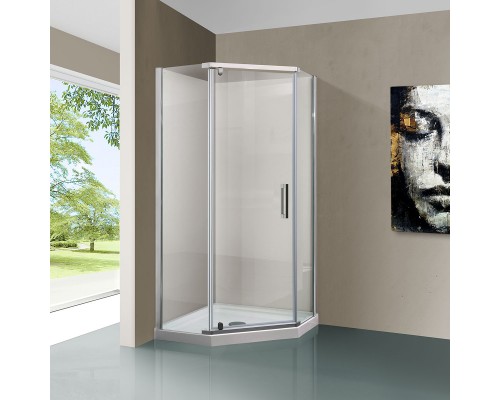 Душевой уголок Vincea Stresa VSP-1S900CL 90x90, профиль хром, стекло прозрачное