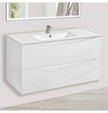 Тумба с раковиной Vincea Mia 100 белая глянцевая