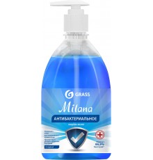 Жидкое мыло Grass Milana original, с дозатором, антибактериальное, гипоаллергенное, увлажняющее, 500 мл