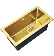 Дополнительная мойка Zorg Inox PVD SZR-2344-G BRONZE