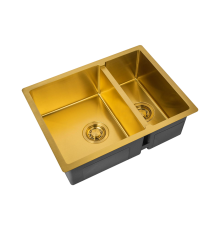 Мойка кухонная Zorg Light ZL R 580-2-440 BRONZE бронза
