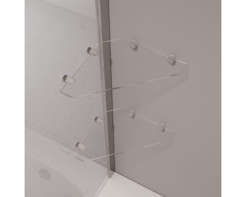 Шторка на ванну с полкой RGW SC-54