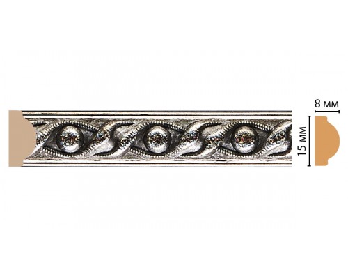 Молдинг DECOMASTER 130-44 ДМ (15*8*2400 мм)