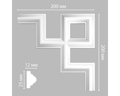 Угол DECOMASTER 97012-4 (200*200*12мм)