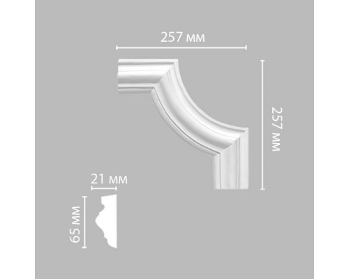 Угол DECOMASTER 97022-2 (257*257*21мм)