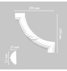 Угол DECOMASTER 98020-2 (290*290*24мм)