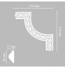 Угол DECOMASTER DP-8050B (210*210*20мм)