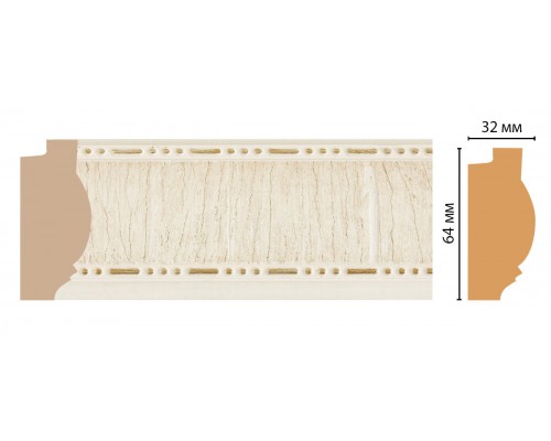 Багет  DECOMASTER 176-6 (64*32*2900мм)