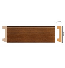 Плинтус напольный DECOMASTER D234-75ДМ (58*16*2400 мм)