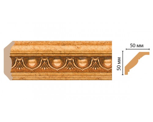 Плинтус потолочный DECOMASTER 155D-58 (50*50*2400мм)