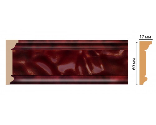 Плинтус потолочный DECOMASTER D216-62 (60*17*2400мм)