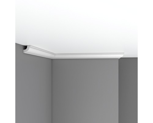 Плинтус потолочный гладкий DECOMASTER 96123 (30*30*2400мм)