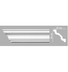 Плинтус потолочный гладкий DECOMASTER 96261 (80x82x2400мм)