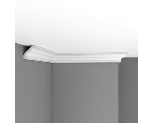 Плинтус потолочный гладкий DECOMASTER 96627F гибкий (54*50*2400мм)