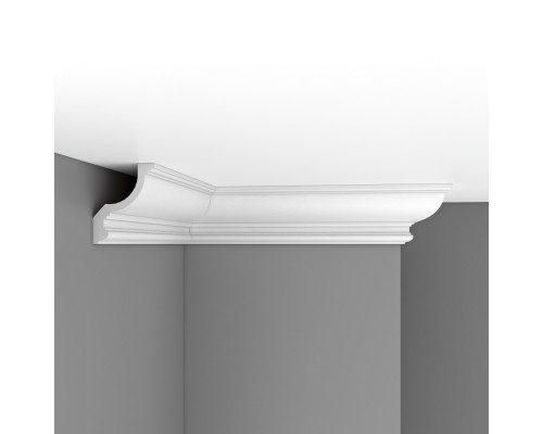 Плинтус потолочный гладкий DECOMASTER 96901F гибкий (150*120*2400мм)