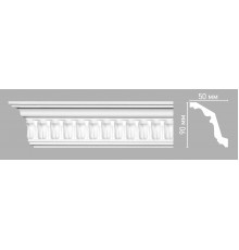 Плинтус потолочный с рисунком DECOMASTER 95028 (90х50х2400мм)