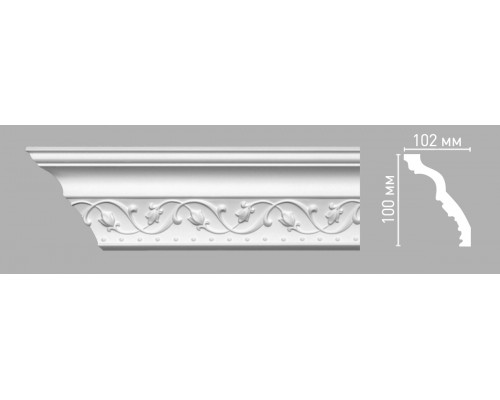 Плинтус потолочный с рисунком DECOMASTER 95821 (100х102х2400мм)