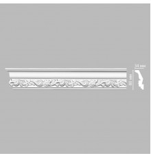 Плинтус потолочный с рисунком DECOMASTER DT-9829 (80*34*2400мм)