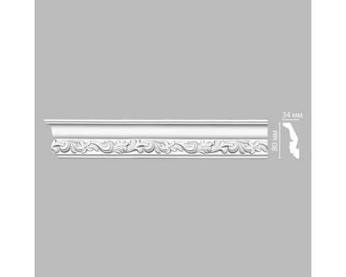 Плинтус потолочный с рисунком DECOMASTER DT-9829 (80*34*2400мм)