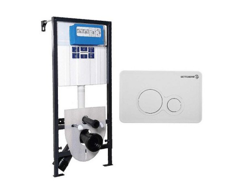 Инсталляция Peštan Sava Fix Slim + клавиши смыва Morava белый глянец. SET40006457
