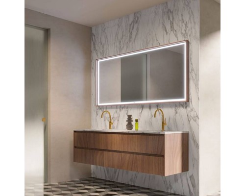 Oasis Eden Композиция №23 Комплект мебели подвесная 71х52.5см., цвет: Walnut/белый/золото. Oasis Eden Композиция №23 Комплект мебели подвесная 71х52.5см., цвет: Walnut/белый/золото.